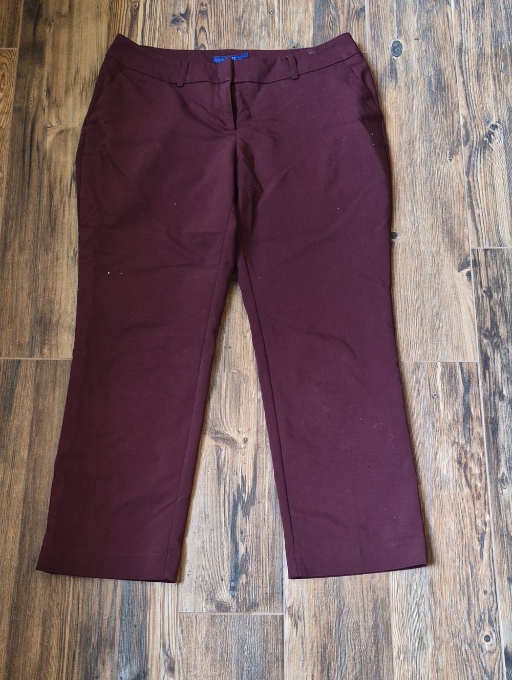 Apt. 9 Womens Dress Pants in Burgundy 10P